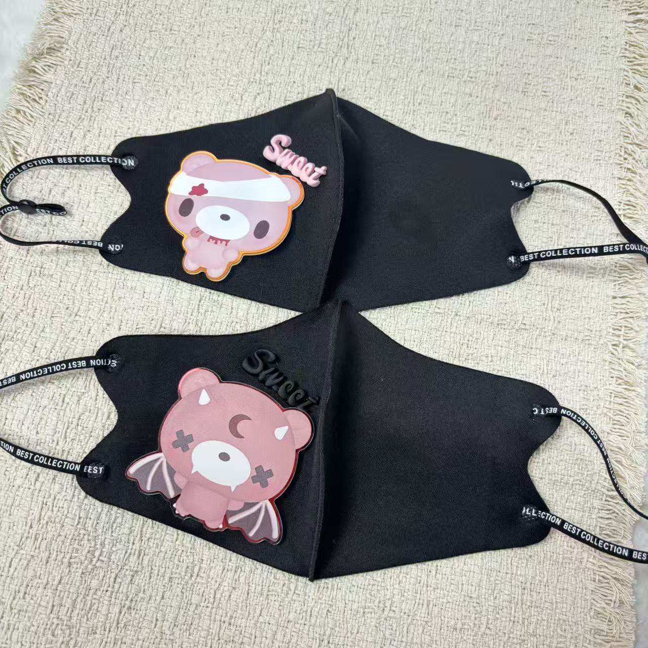 Cute Cartoon Bear Cloth Face M - Cloth Face Mask Washable review and price